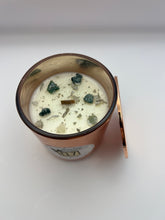 Load image into Gallery viewer, Journey Within- Palo Santo &amp; Sage Reiki + Crystal Infused Candle
